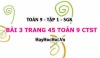 Bài 3 trang 45 Toán 9 tập 1 Chân trời sáng tạo